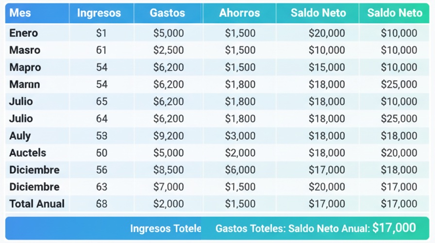 Tabla de Control Anual